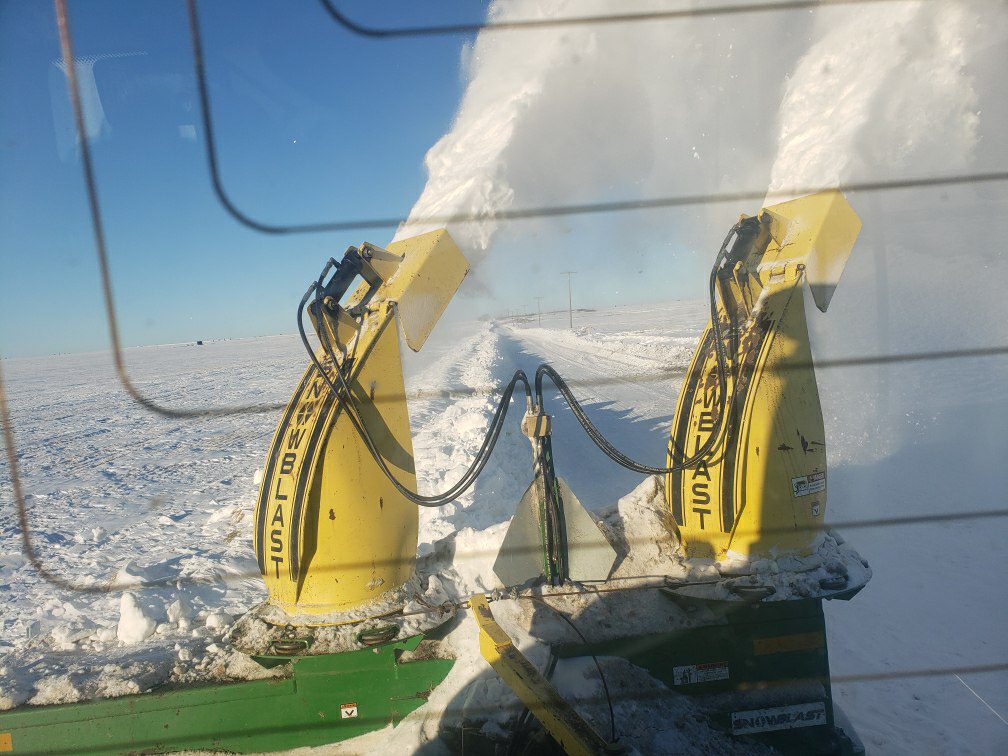 snowplow blowing snow